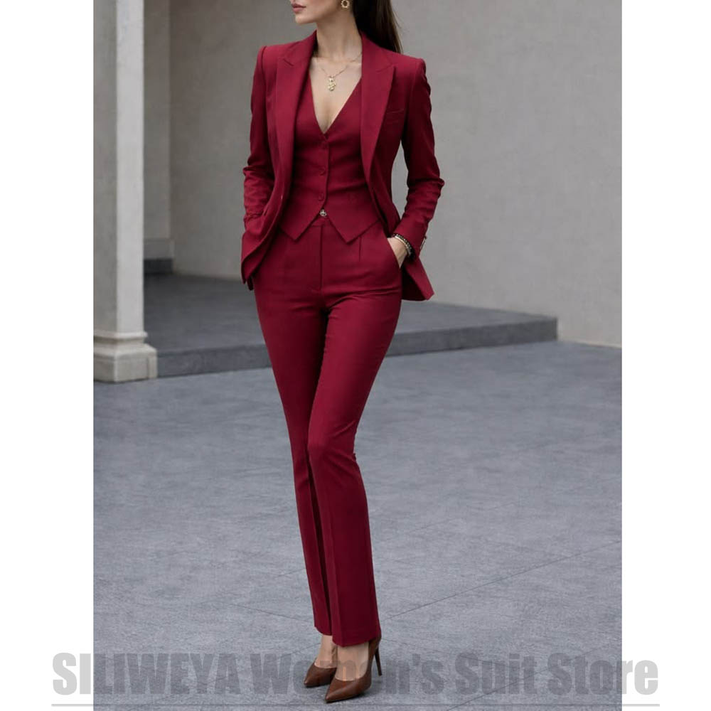 Women'S Formal Wear Wedding - Setelan Jas Wanita 3 Potong Blazer