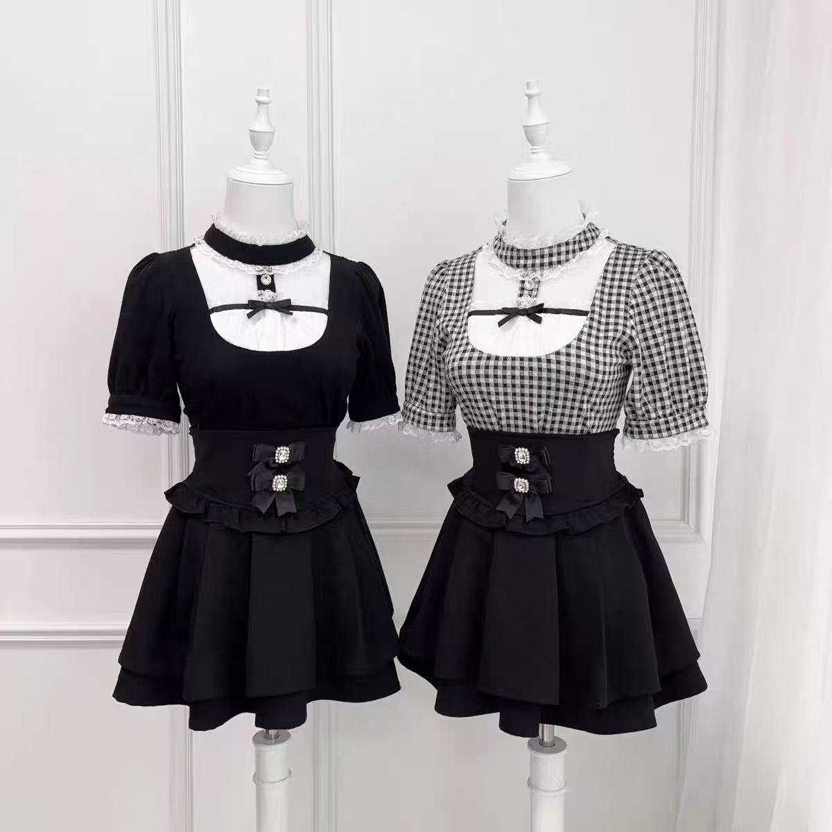 Women Formal Blouses For Evening Wear - Blus Lolita Jepang Wanita Kawaii Harajuku