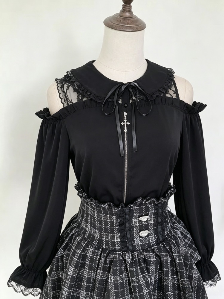Women Formal Blouses For Evening Wear - Blus JK Manis Wanita Jepang Kawaii