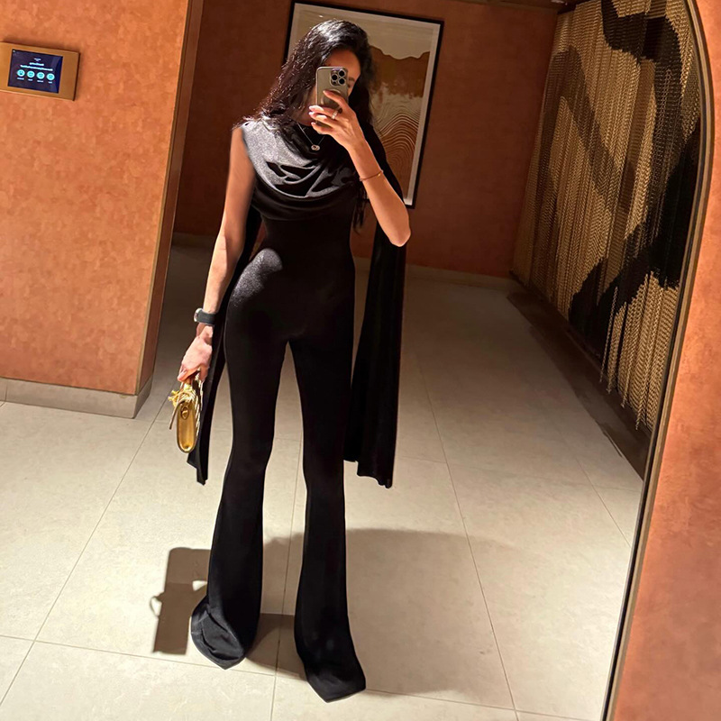 Jumpsuit Wanita Hitam Seksi Ta - Women'S Formal Jumpsuit Evening Wear ulasan dan harga