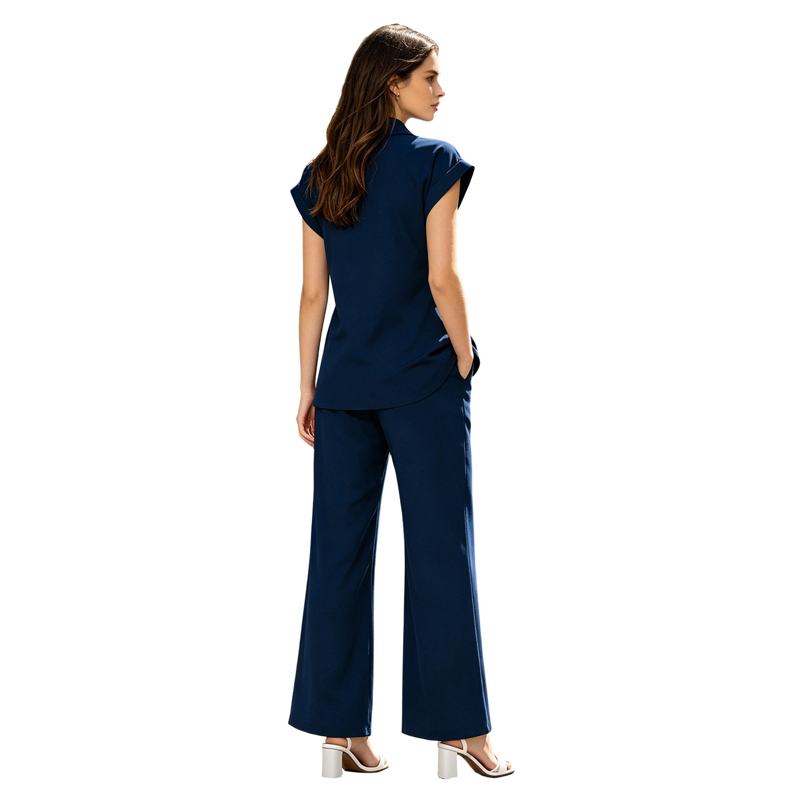 Setelan kasual wanita 2 potong - Women Formal Blouses For Evening Wear ulasan dan harga