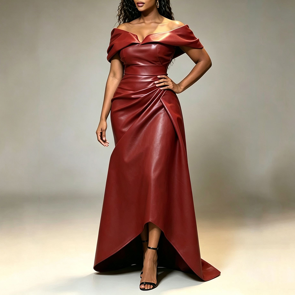 Gaun Pesta Wanita Bahan Kulit  - Women'S Formal Wear Wedding ulasan dan harga