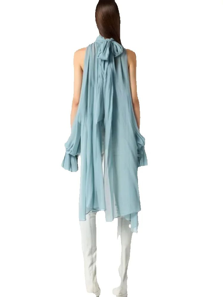 Kemeja Berjenjang Ruffle Lenga - Women'S Formal Wear Blouse ulasan dan harga