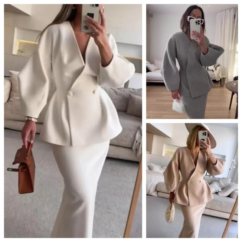Setelan 2 Potong Pakaian Wanit - Women Formal Wear For Meeting ulasan dan harga