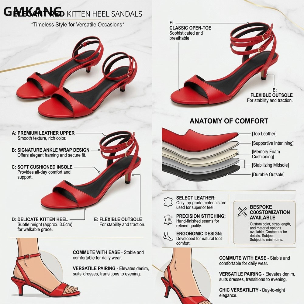 GMKANG Sandal Wanita Hak Kitte - Kitten Heel Women ulasan dan harga