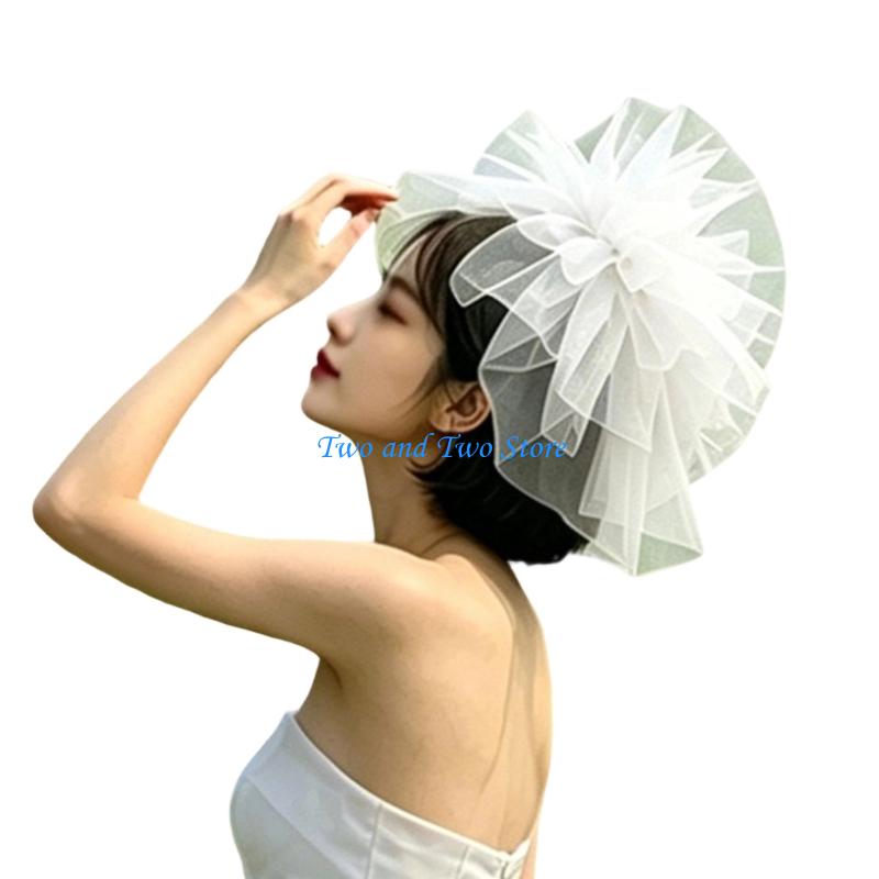 HX6F Clip On Fascinator Headpi - Women Formal Wear Look ulasan dan harga