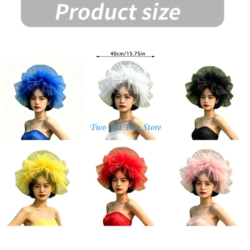 HX6F Clip On Fascinator Headpi - Women Formal Wear Look ulasan dan harga