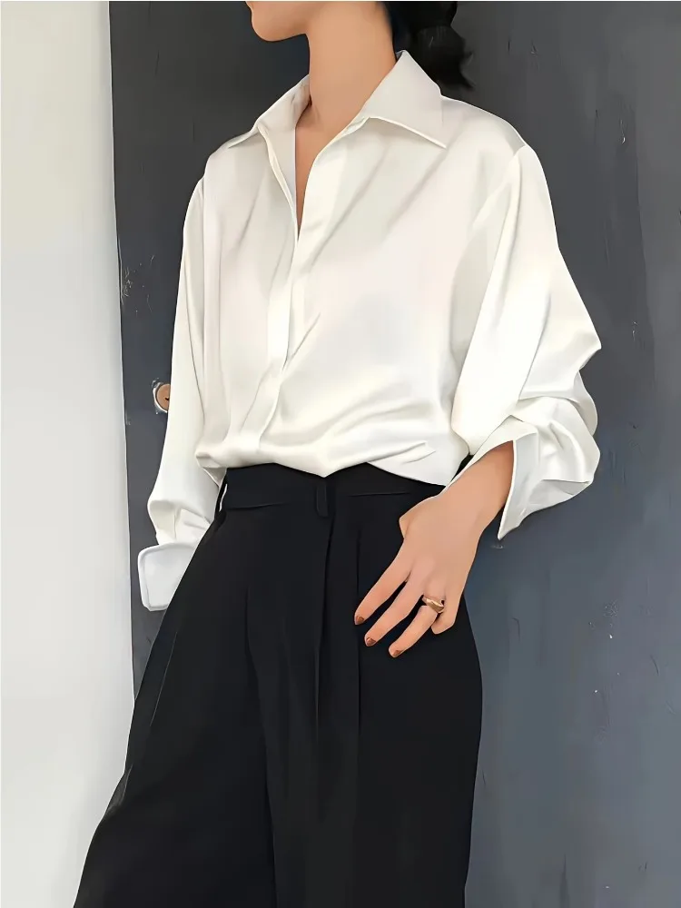 Kemeja Sutra Wanita Kasual Uku - Women'S Formal Wear Blouse ulasan dan harga