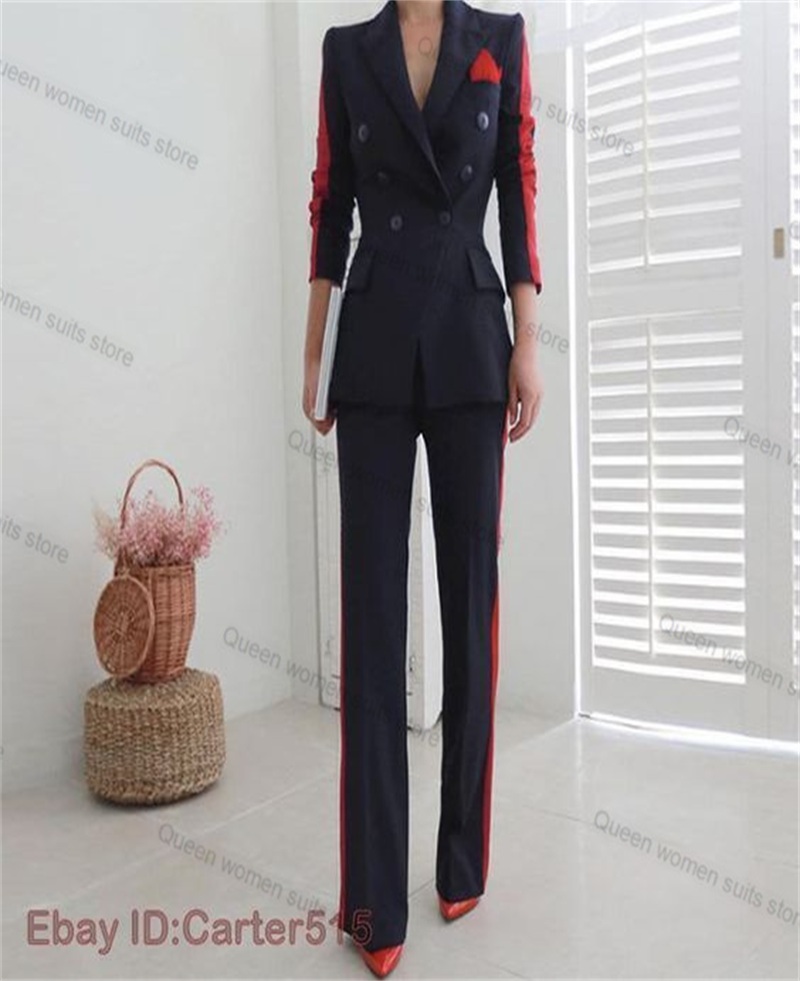 Setelan pakaian wanita, merah  - Women Formal Wear Trousers ulasan dan harga