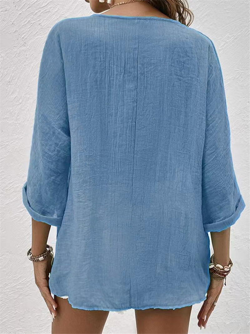 Blus lengan panjang berkancing - Women'S Formal Wear Blouse ulasan dan harga