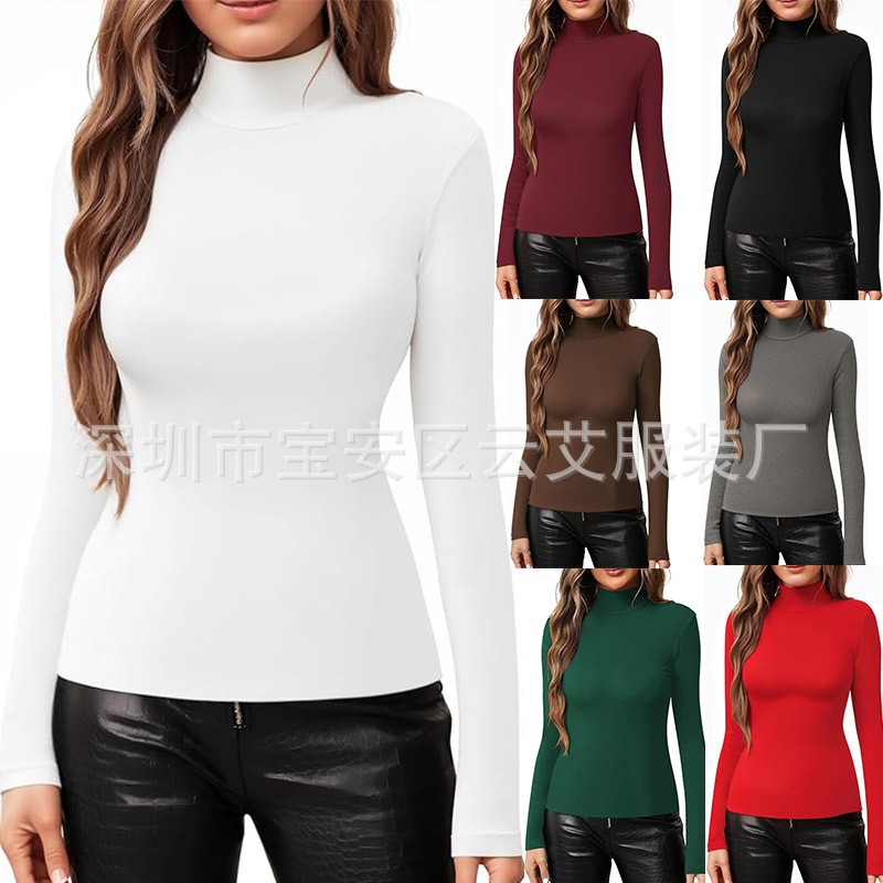 Kaos Rajut Turtleneck Warna So - Turtleneck Bodysuit Office ulasan dan harga