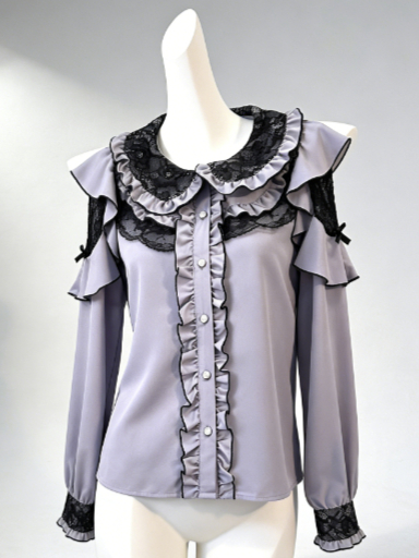 Kawaii Harajuku JK Kemeja Kasu - Women Formal Blouses For Evening Wear ulasan dan harga