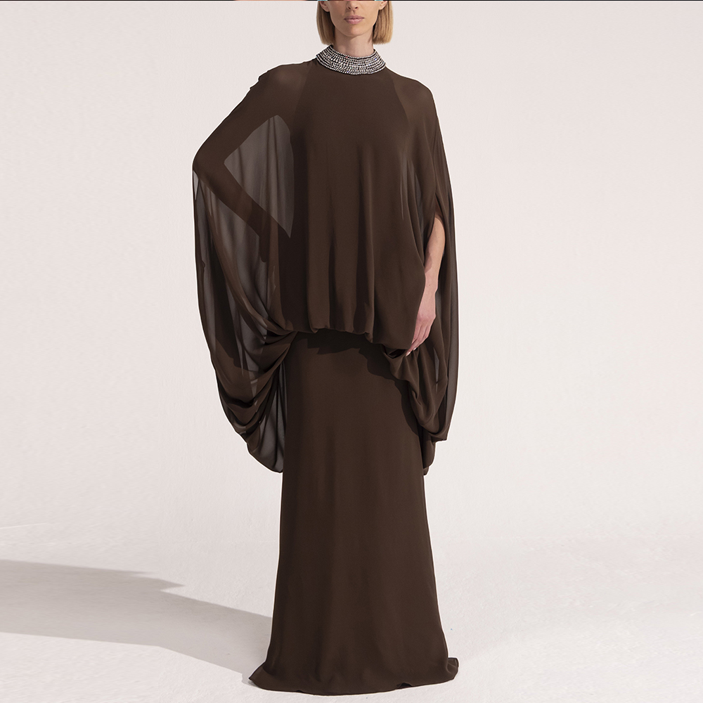Gaun Malam Mewah Berhias Berli - Women Formal Blouses For Evening Wear ulasan dan harga