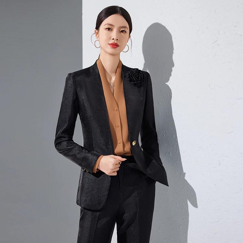 Celana Blazer wanita, set emas - Women Formal Wear Trousers ulasan dan harga