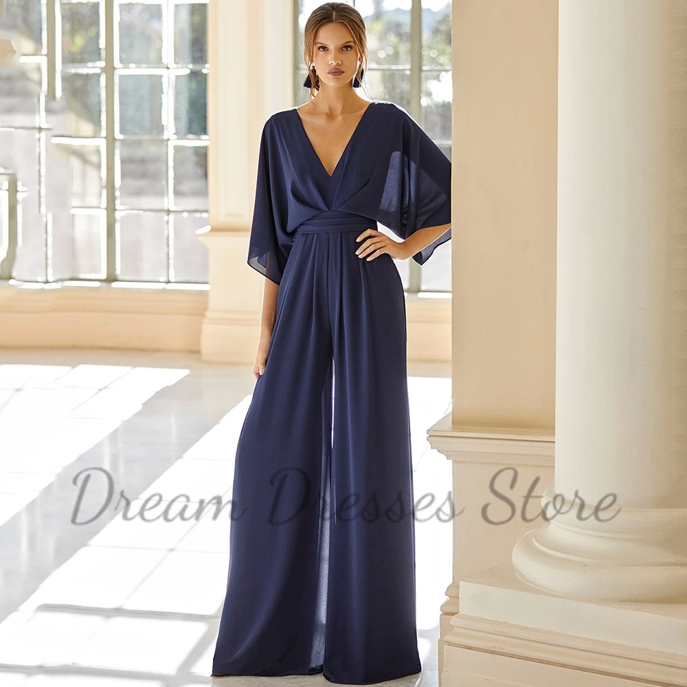 Gaun Malam Kerah V Sederhana S - Women'S Formal Jumpsuit Evening Wear ulasan dan harga