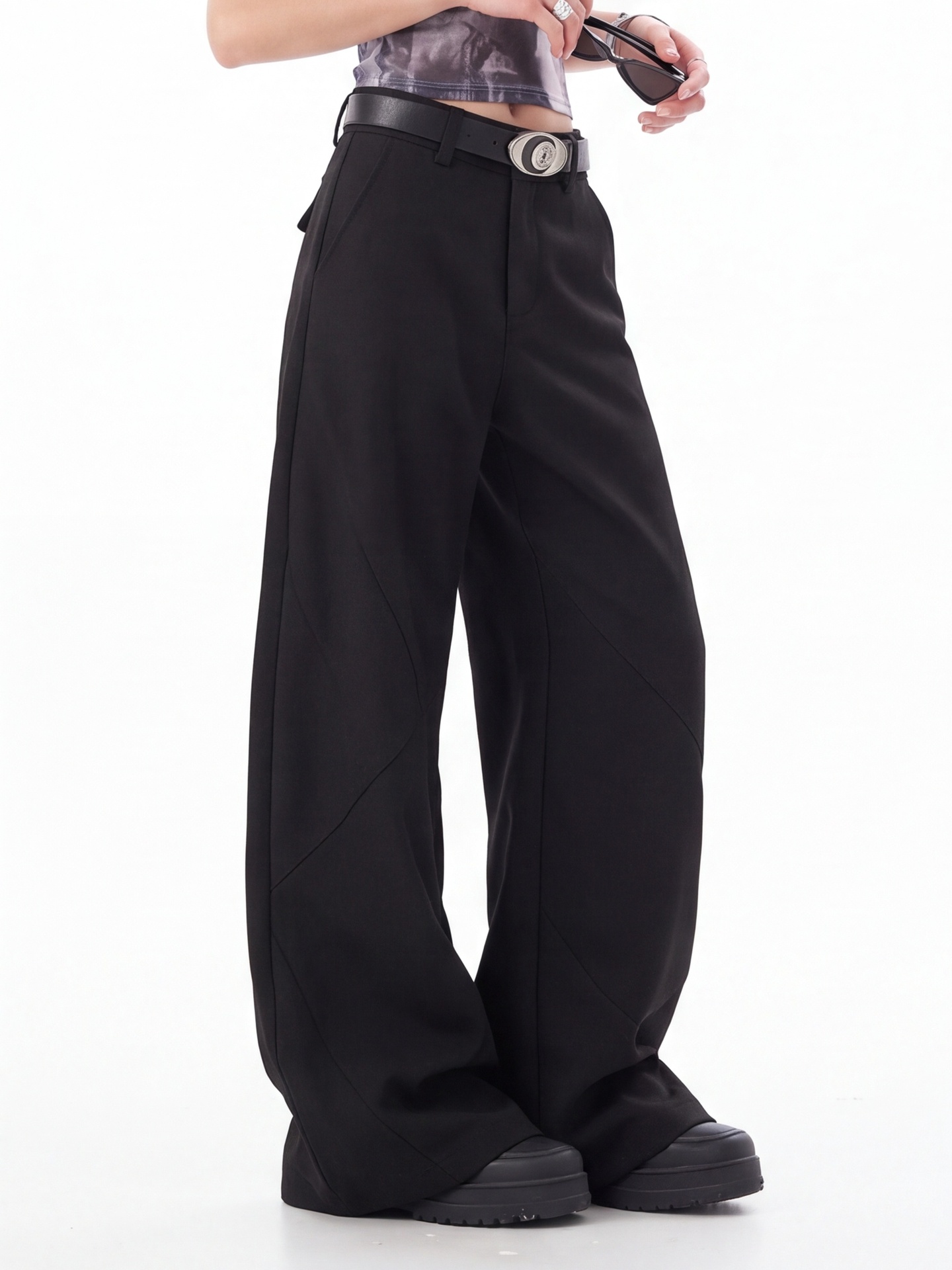 Celana Panjang Hitam Pinggang  - Tailored Trouser Wide ulasan dan harga